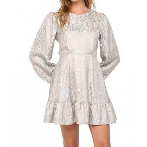NEW FATE BY LFD animal print dress in mauve/blue